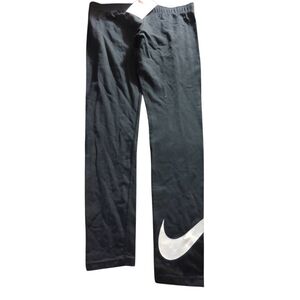 Nike Black Joggers with White Swoosh